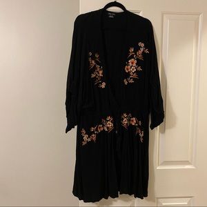 City Chic Black and Floral Dress